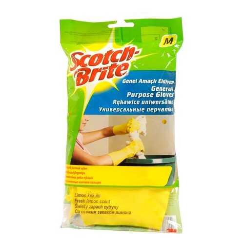 Перчатки хозяйственные Scotch-Brite®, универсальные, размер M, 1 пара/уп. в Швейный мир