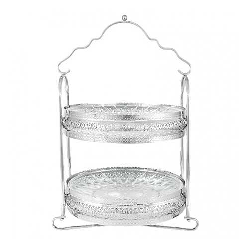 Блюдо сервировочное двухъярусное Regent Silverware Британи 23x20x33см в Швейный мир