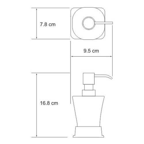 Дозатор для мыла WasserKRAFT Amper K-5499BLACK в Швейный мир